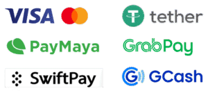 Credit Card, Paymaya, Gcash, GrabPay, Bank transfer