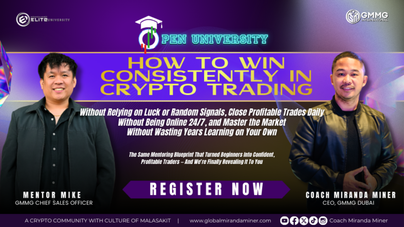 GMMG OPEN UNIVERSITY - Consistency Creates Winners: Developing Your Winning Trading Behaviors